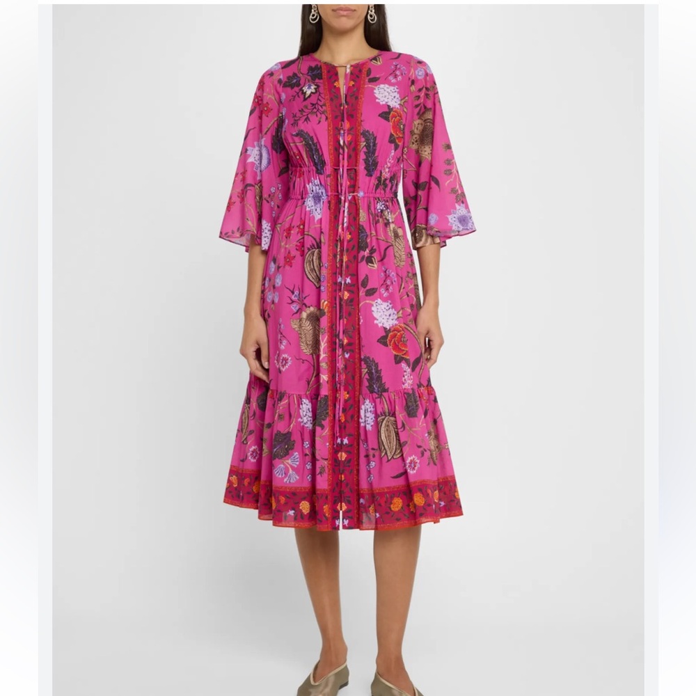 Kobi Halperin Fuchsia and Purple Floral Dress